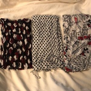 Three Disney Parks Scarves.